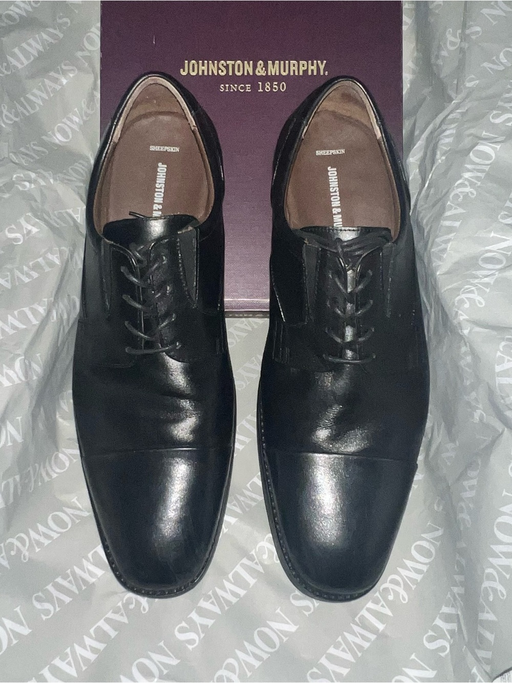 Johnston & Murphy Black Slip-On Men's Loafers